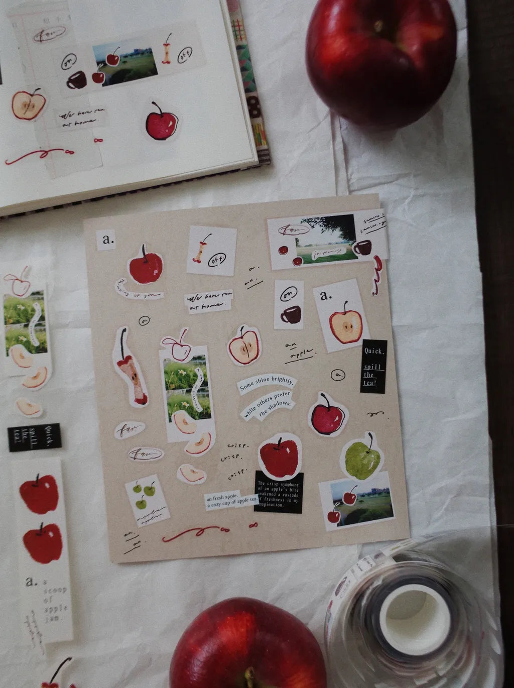 Mr. Eggplants Apple Tea Clear PET Tape