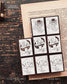 Somesortof.fern Collection of French Afternoon Stamps / 3 Designs