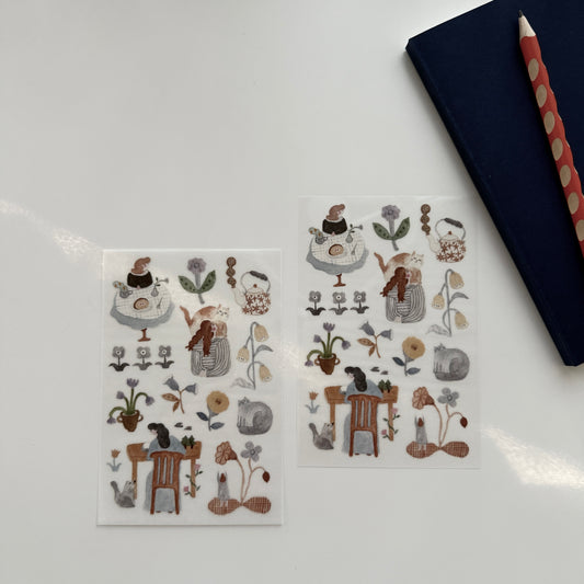 Ivy Snow Indigo Transfer Sticker Set