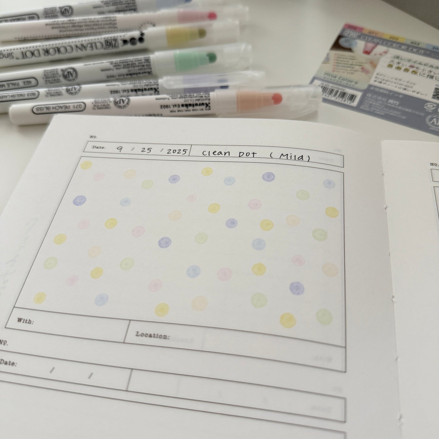 ZIG Clean Color Dot Single Tip Set / 3 Options
