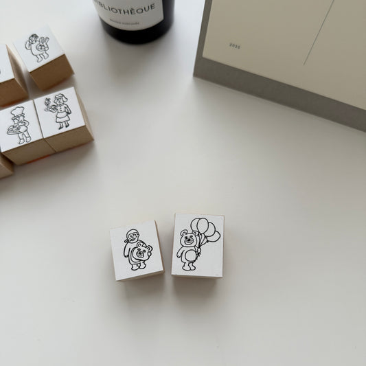 36 Sublo Walks of Life Rubber Stamp / 7 Designs