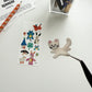Sosomroom Handmade Clay Animal Sticker Sheet (A)