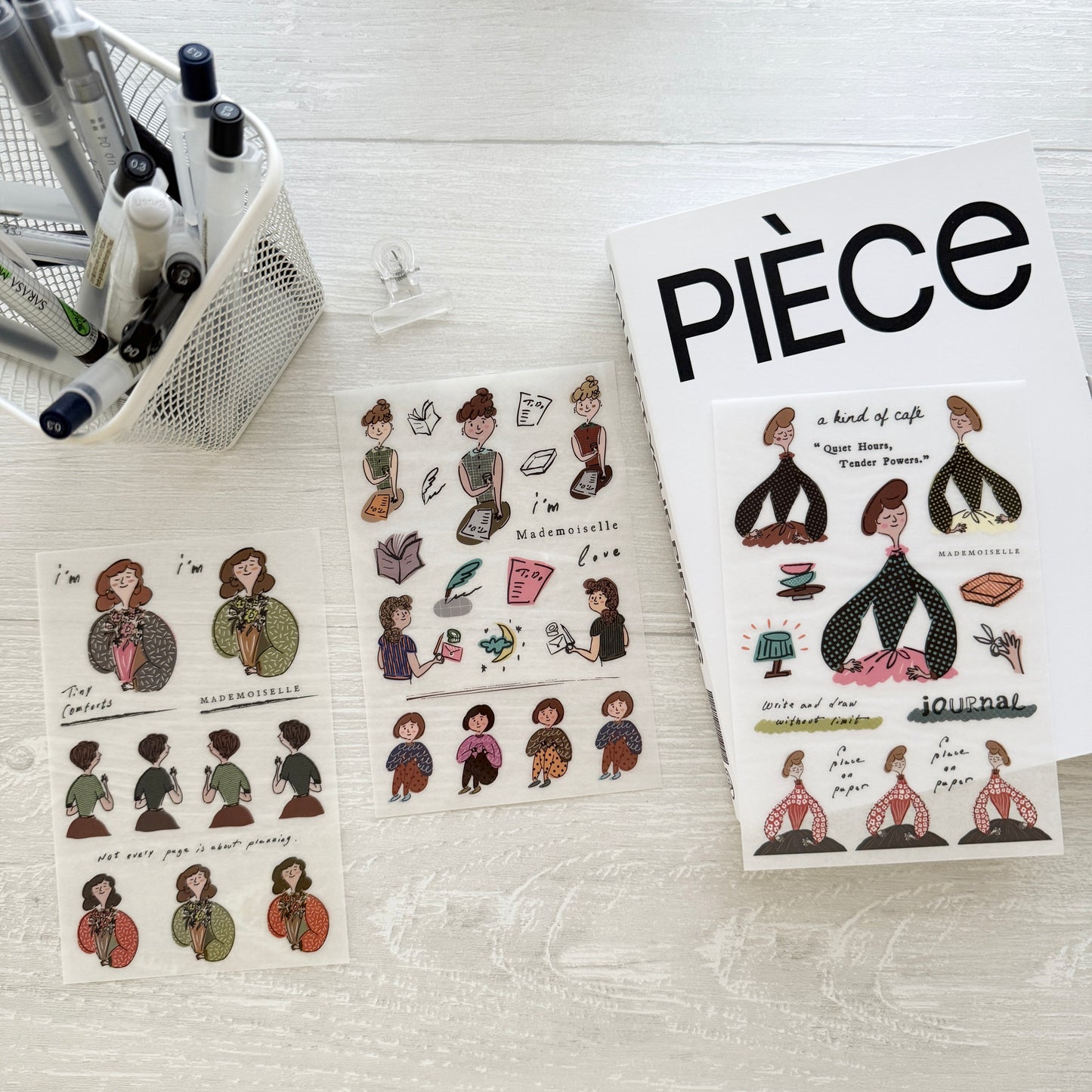 A Kind of Café Mademoiselle Transfer Sticker Pack