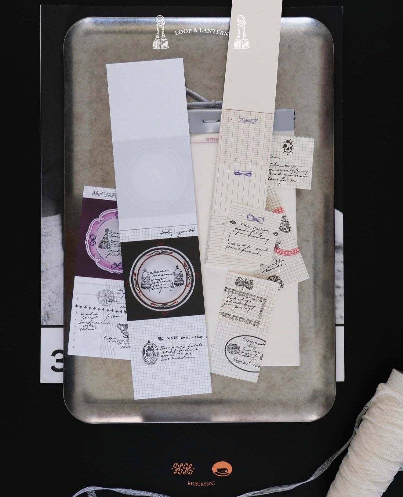 Kurukynki Loop & Lantern Memo / Lantern Plate