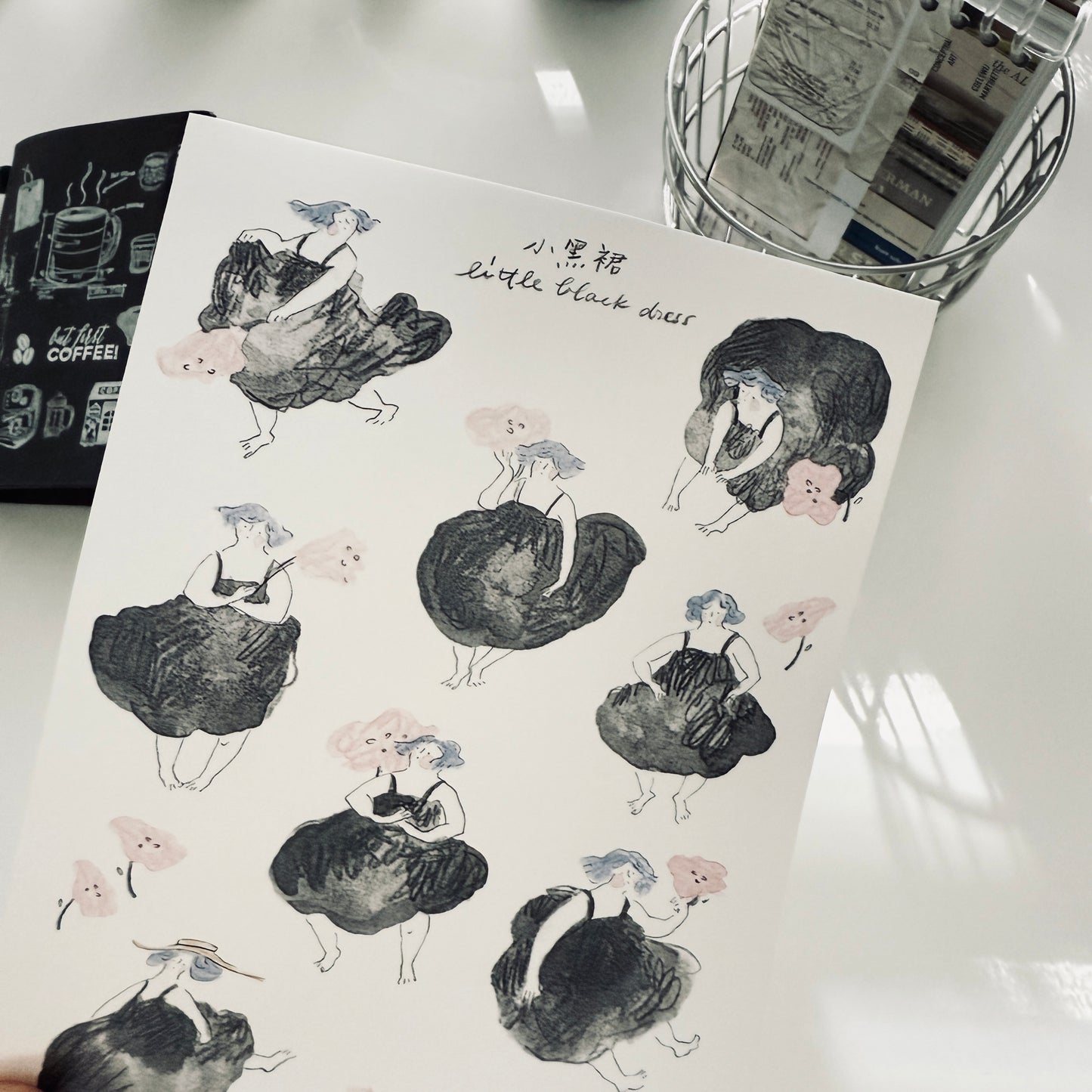 Dodolulu Little Black Dress Washi Sticker Sheet