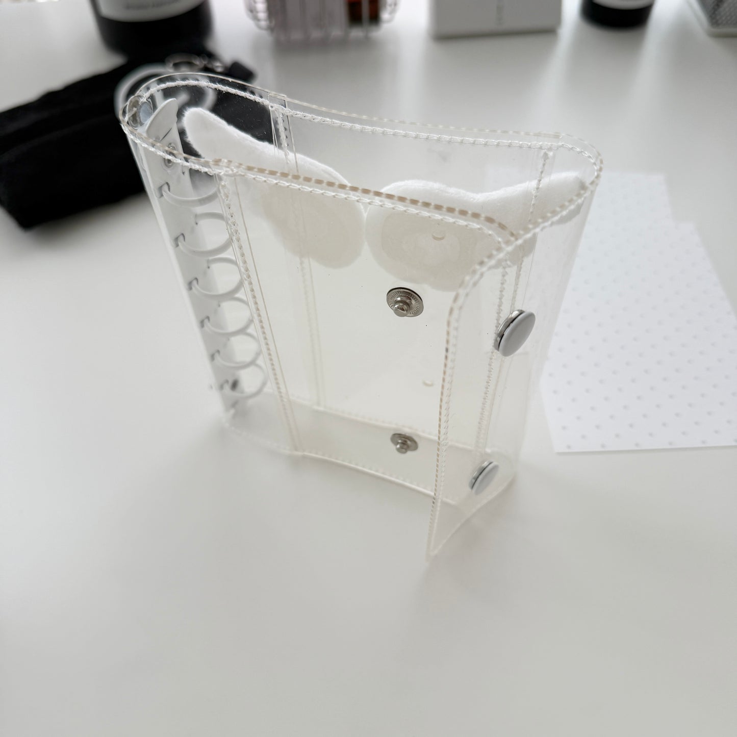 Jeongo Innerside Angel Wings A7 Pocket Size Clear PVC Diary / 2 Colors
