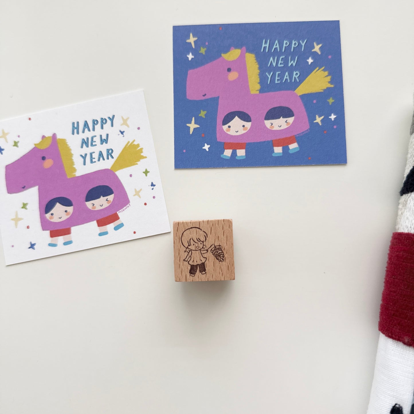 Msbulat New Year Collection Rubber Stamp / 4 Designs