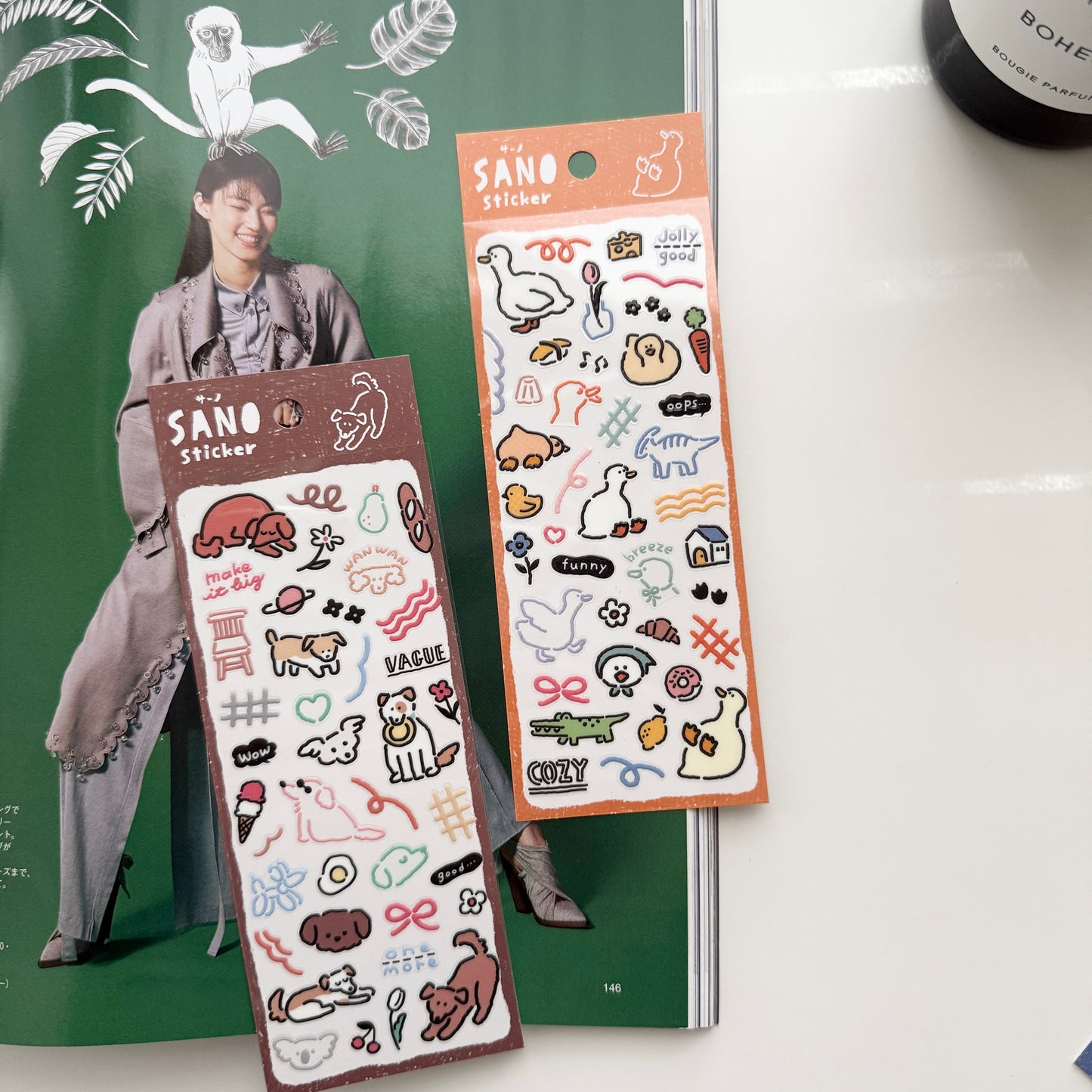 MIND WAVE SANO Waterproof Sticker / 6 Designs