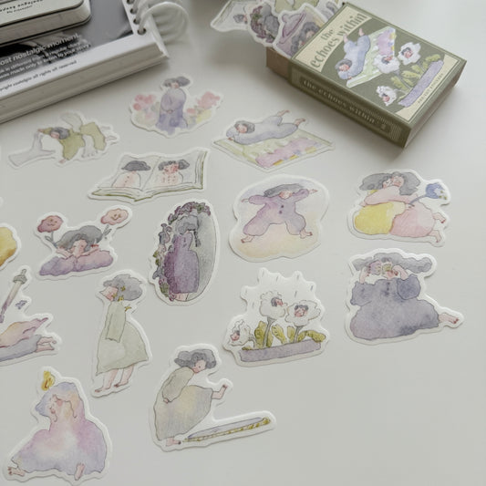 Dodolulu The Echoes Within Die-cut Matchbox Stickers