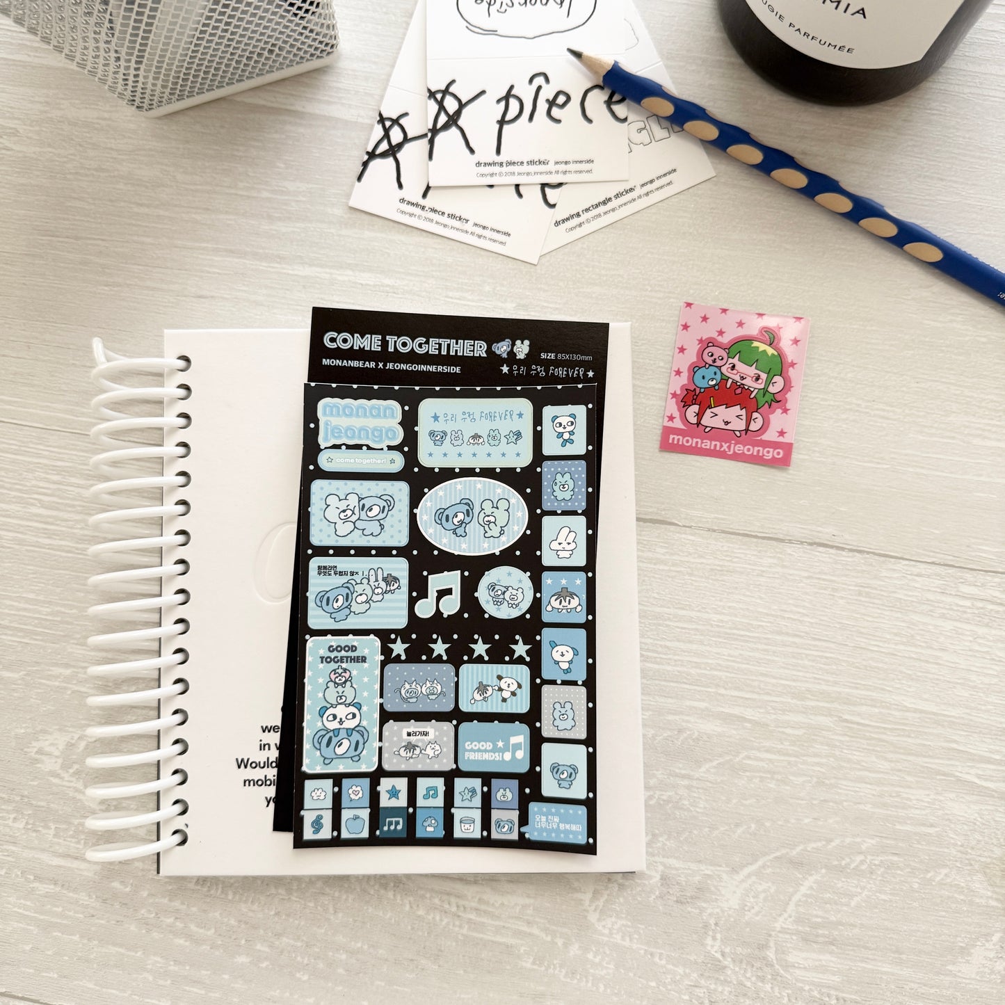 Jeongo Innerside x Monan Collaborate Sticker Collection / 10 Designs