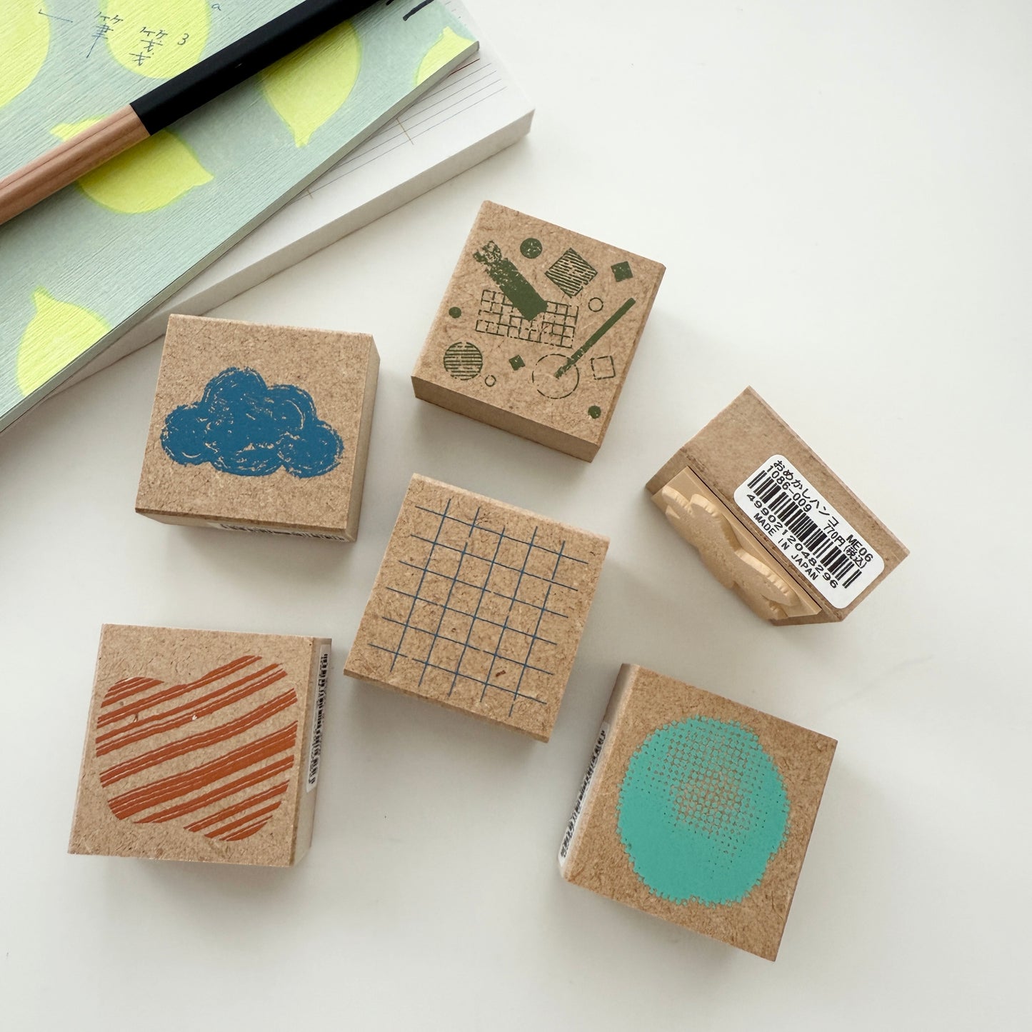 Kodomo No Kao Pattern Rubber Stamps / 6 Designs