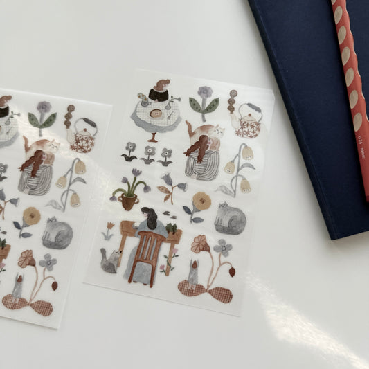 Ivy Snow Indigo Transfer Sticker Set