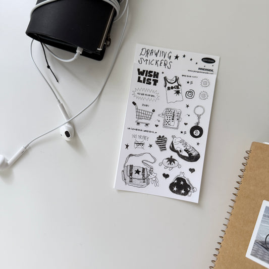 Jeongo Innerside Drawing Sticker // Wish List