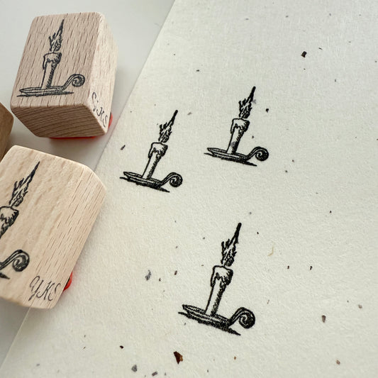 Yoko Kadokawa Candle Rubber Stamp