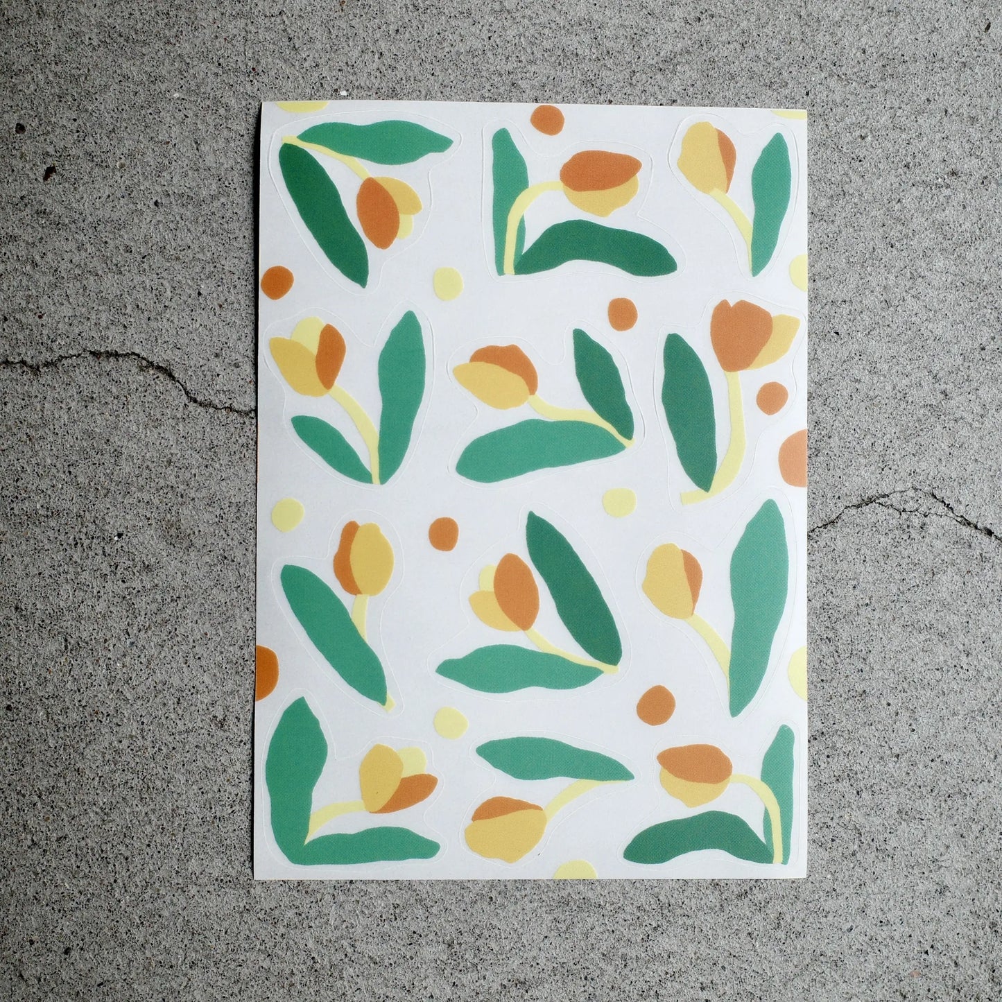 A Kind of Café Tulip Clear Die-Cut Sticker