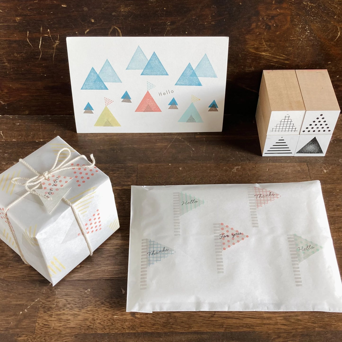 Oscolabo Triangle Rubber Stamps | Triangles