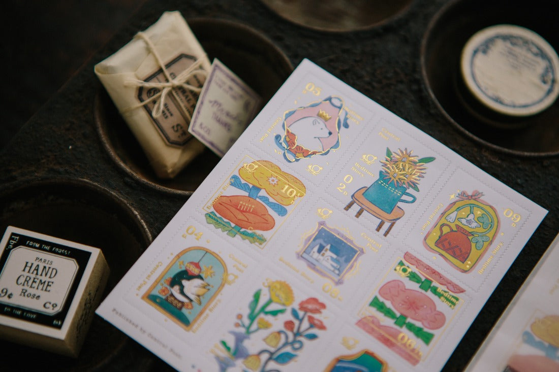 OURS Bedtime Story Stamp Sticker Pack