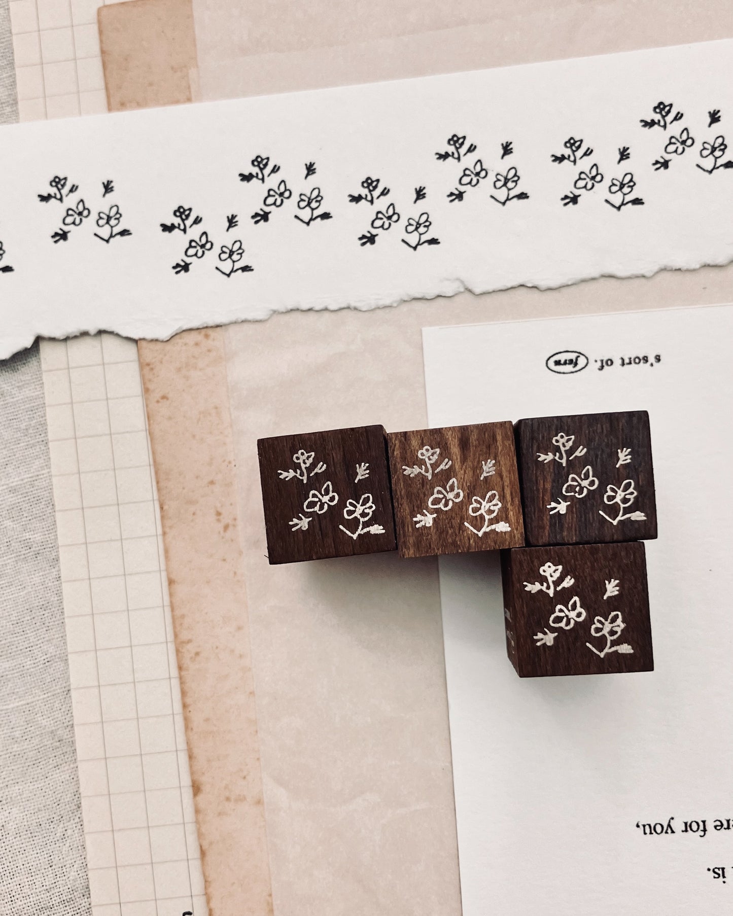 Somesortof.fern 2025 Autumn (NEW) Rubber Stamp / Cosmos