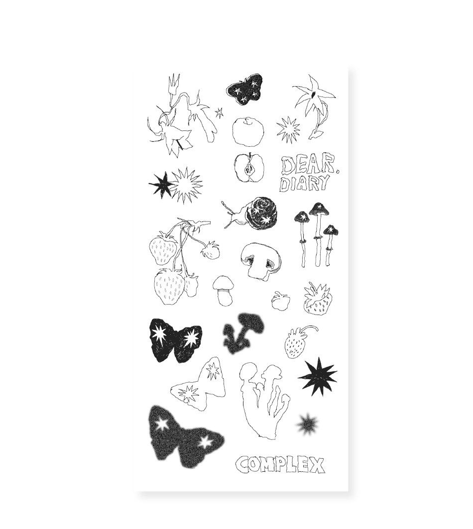 Jongo Innerside Line Drawing Sticker