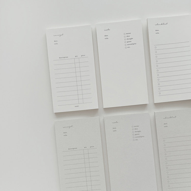 Day and Moment Memo Pad | Checklist