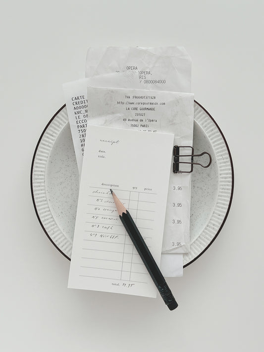 Day and Moment Memo Pad | Receipt