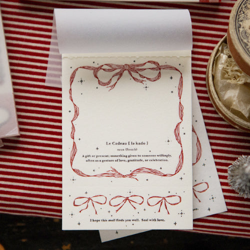 OURS 2025 Winter Collection Frame of Ribbon Letterpress Book