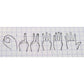 36 Sublo x Shiho Hashino Hand Number Rubber Stamp Set / 1 to 5