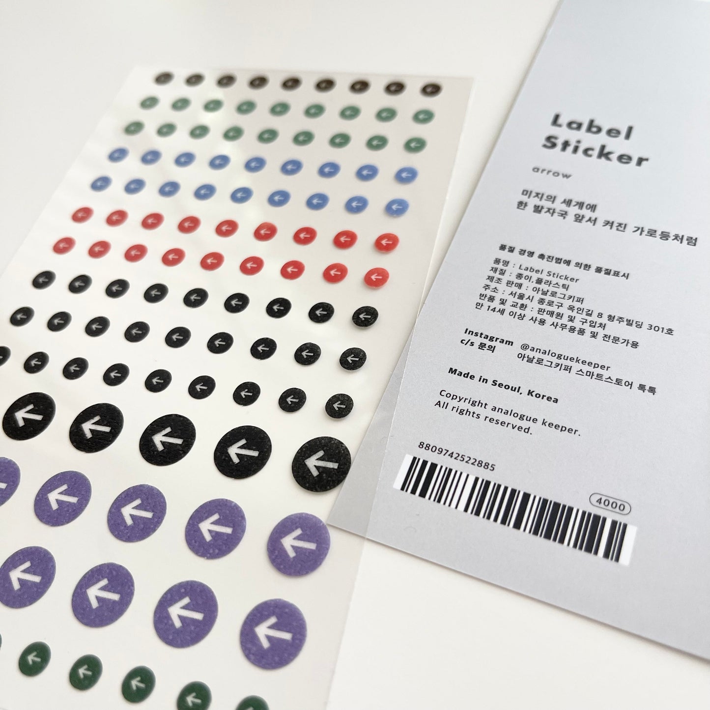 Analogue Keeper Label Sticker // 3 Options