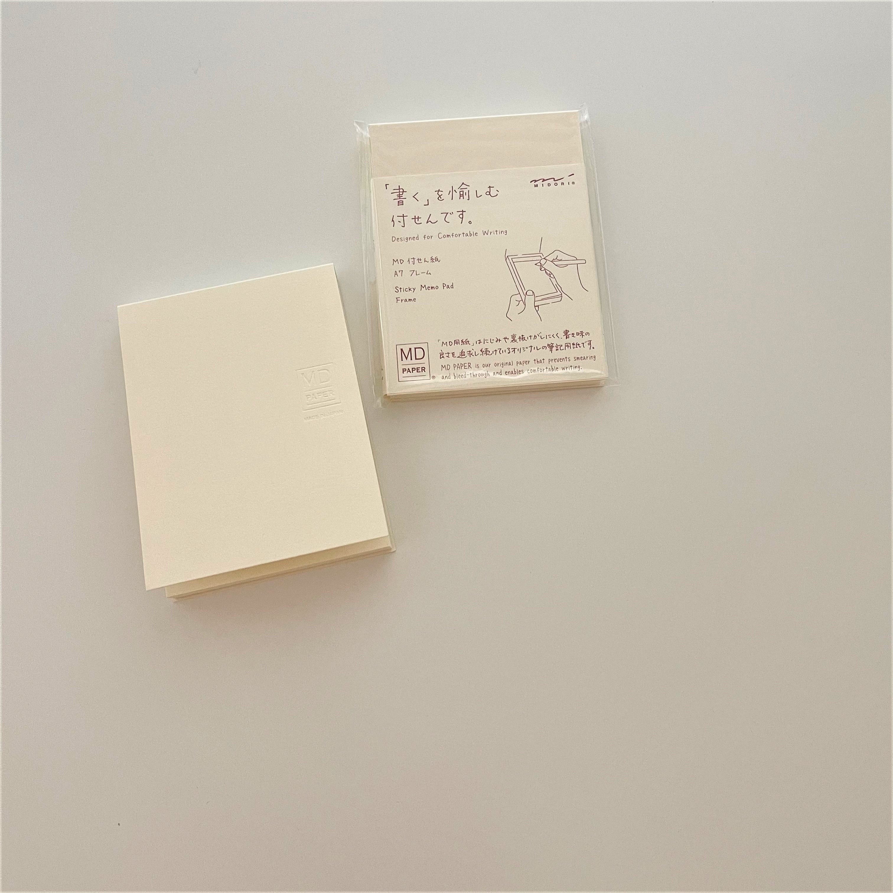 Midori Sticky Memo Pad Frame Journal Station