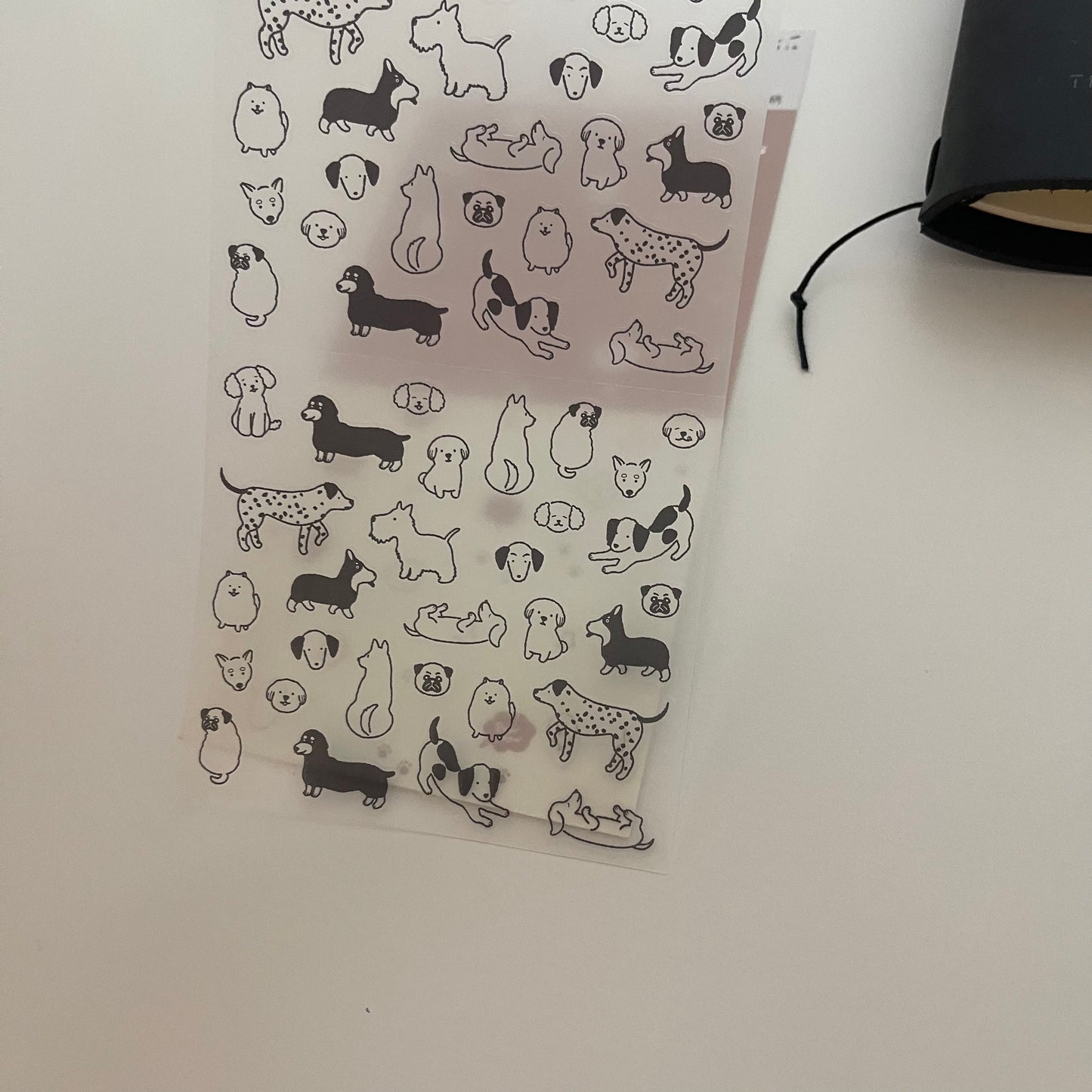 Midori Removable Planner Sticker | Dogs