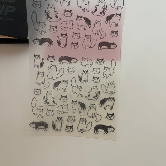 Midori Removable Planner Sticker | Cat