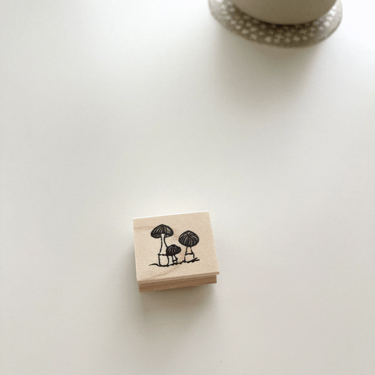 Hankodori Mushroom Rubber Stamp 0028