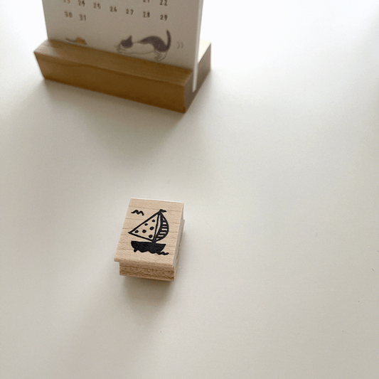 Hankodori Sailboat Rubber Stamp 0020
