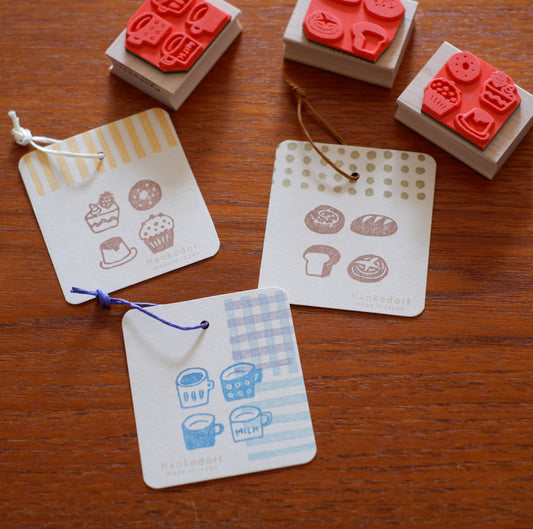 Hankodori 4 Mugs Rubber Stamp 0042
