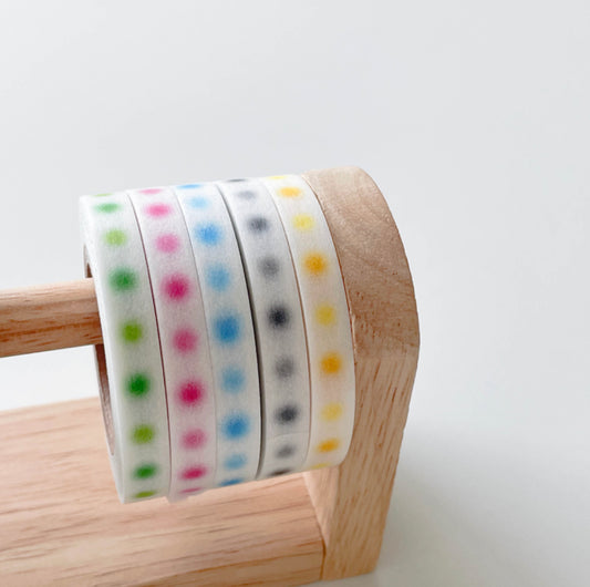 fromsawol Blur Dots Journaling Tapes | 5 Colors