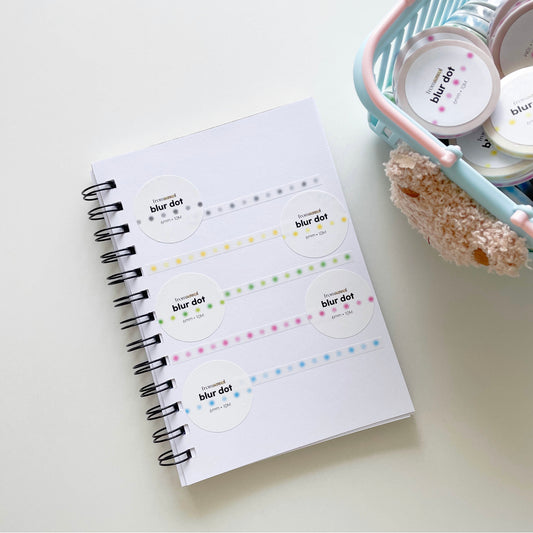 fromsawol Blur Dots Journaling Tapes | 5 Colors