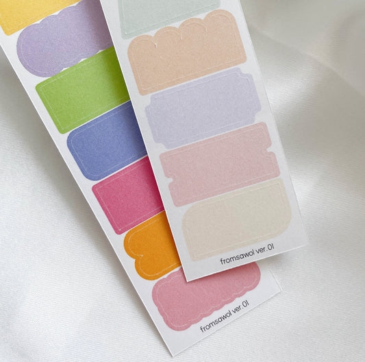 fromsawol Color Chip Shape Sticker