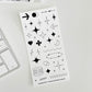 fromsawol Black & White Deco Sticker | 01
