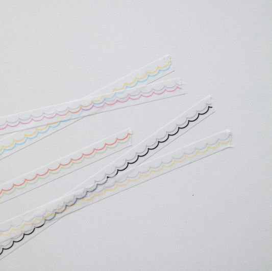 fromsawol Wavy Lines Journaling Tape | 2 Coloes