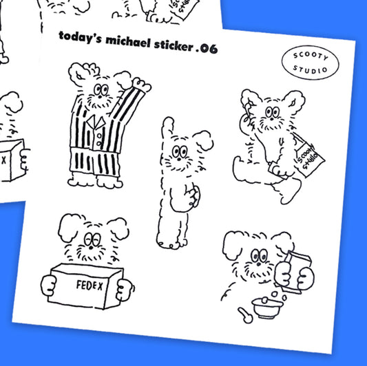 Scooty Studio Today's Michael Sticker | 06