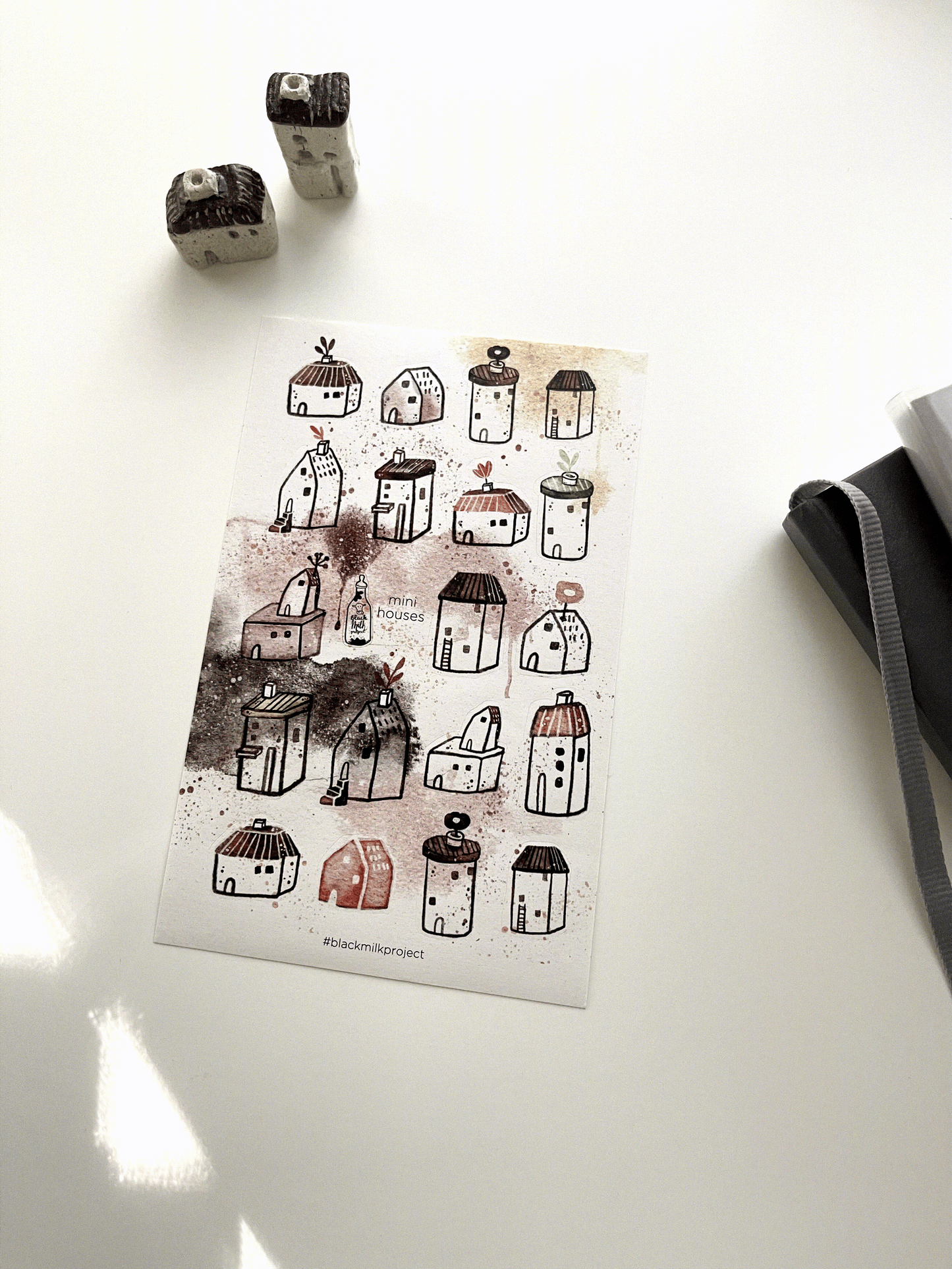 Black Milk Project Mini House Sticker // Large Sheet