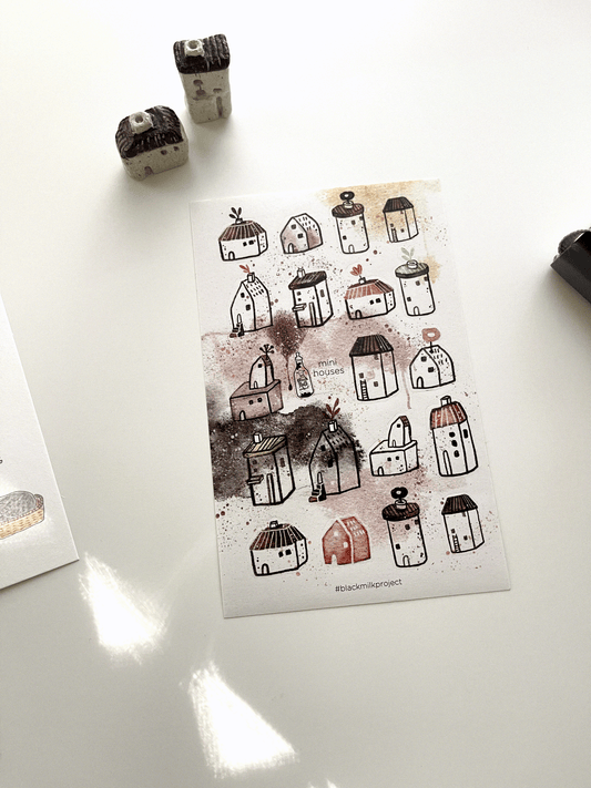 Black Milk Project Mini House Sticker // Large Sheet