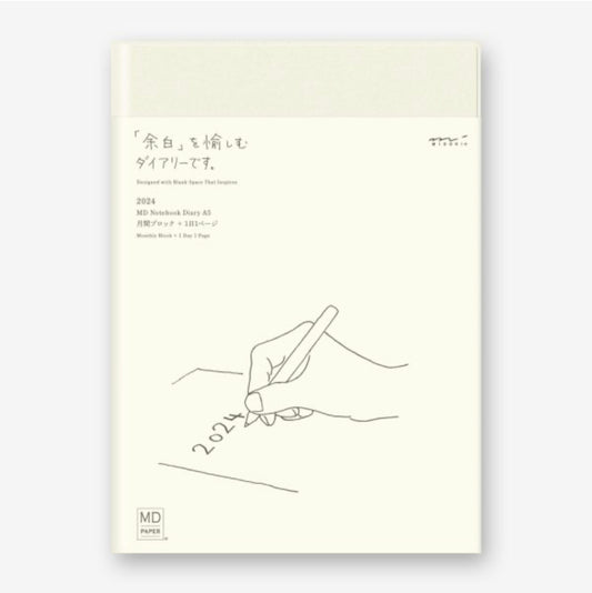 [ PRE-ORDER ] MIDORI 2024 Notebook Diary 1 Day 1 Page || A5 ( est. ship in September )