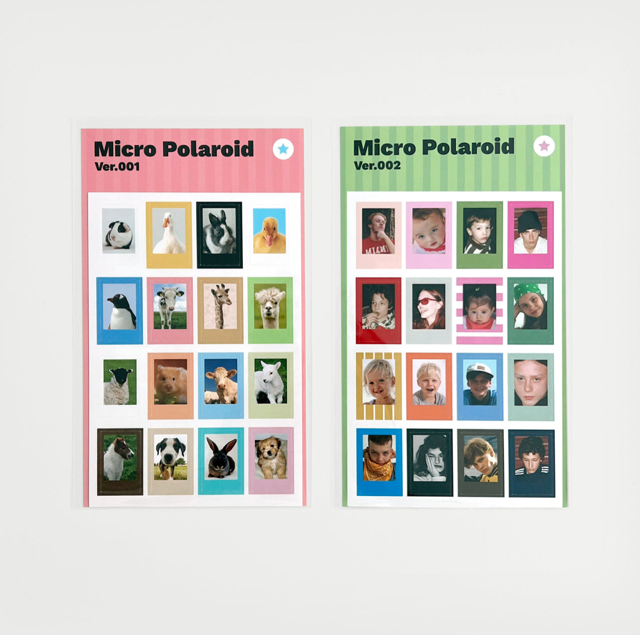Organize a bit Micro Polaroid Sticker Sheet // 2 Options