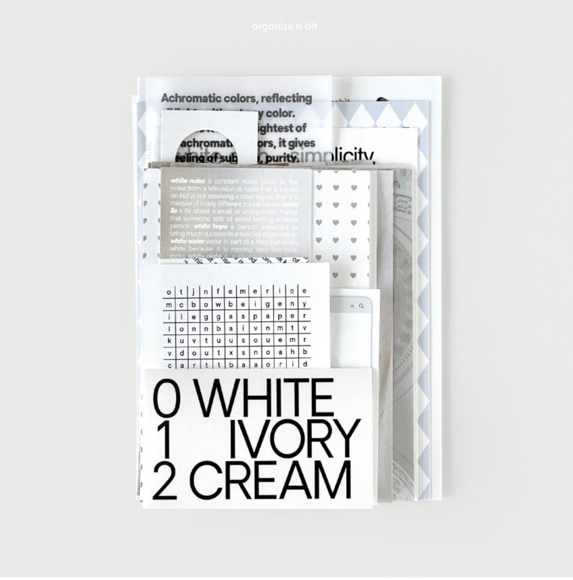 Organize a bit Tone Pack | White