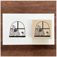 Stamp Marche Reading by the Window Rubber Stamp