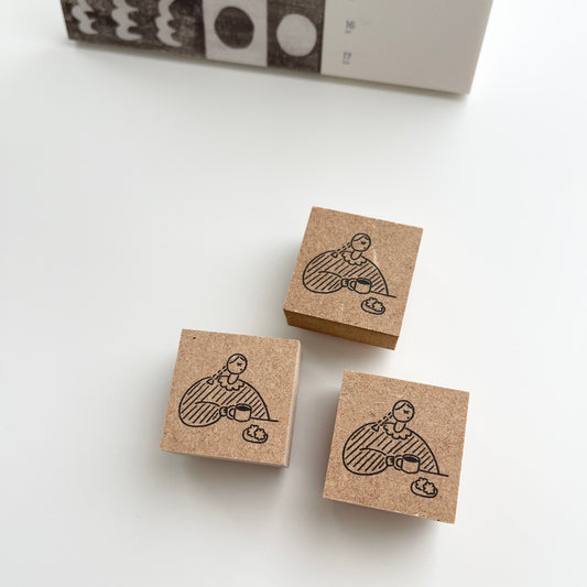 Stamp Marche Coffee Break Rubber Stamp