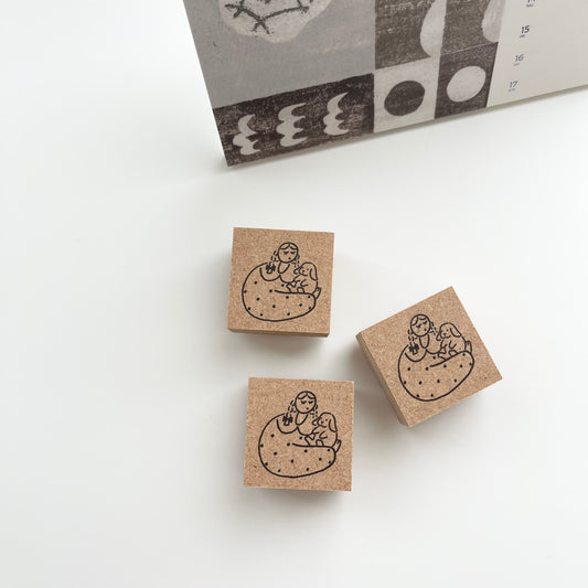 Stamp Marche Holding The Puppy Rubber Stamp