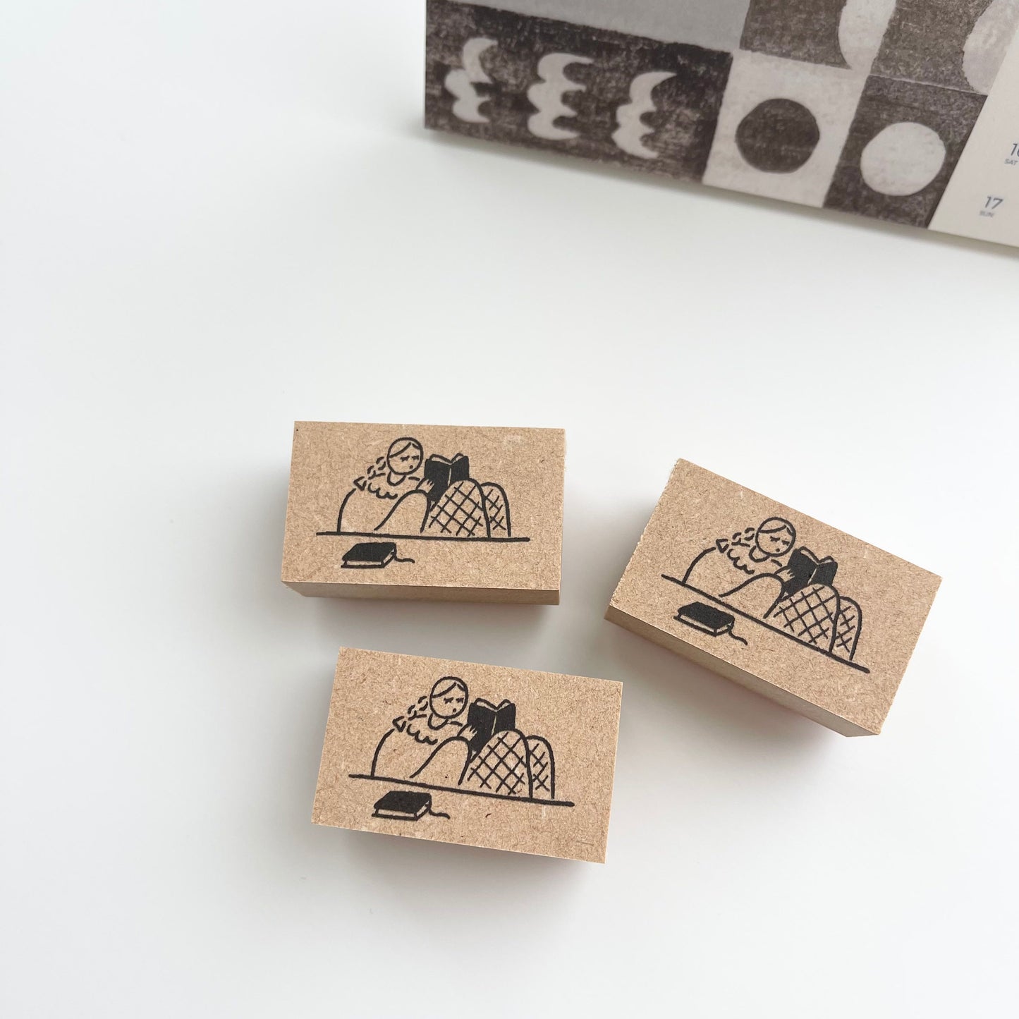 Stamp Marche Reading Marie Rubber Stamp