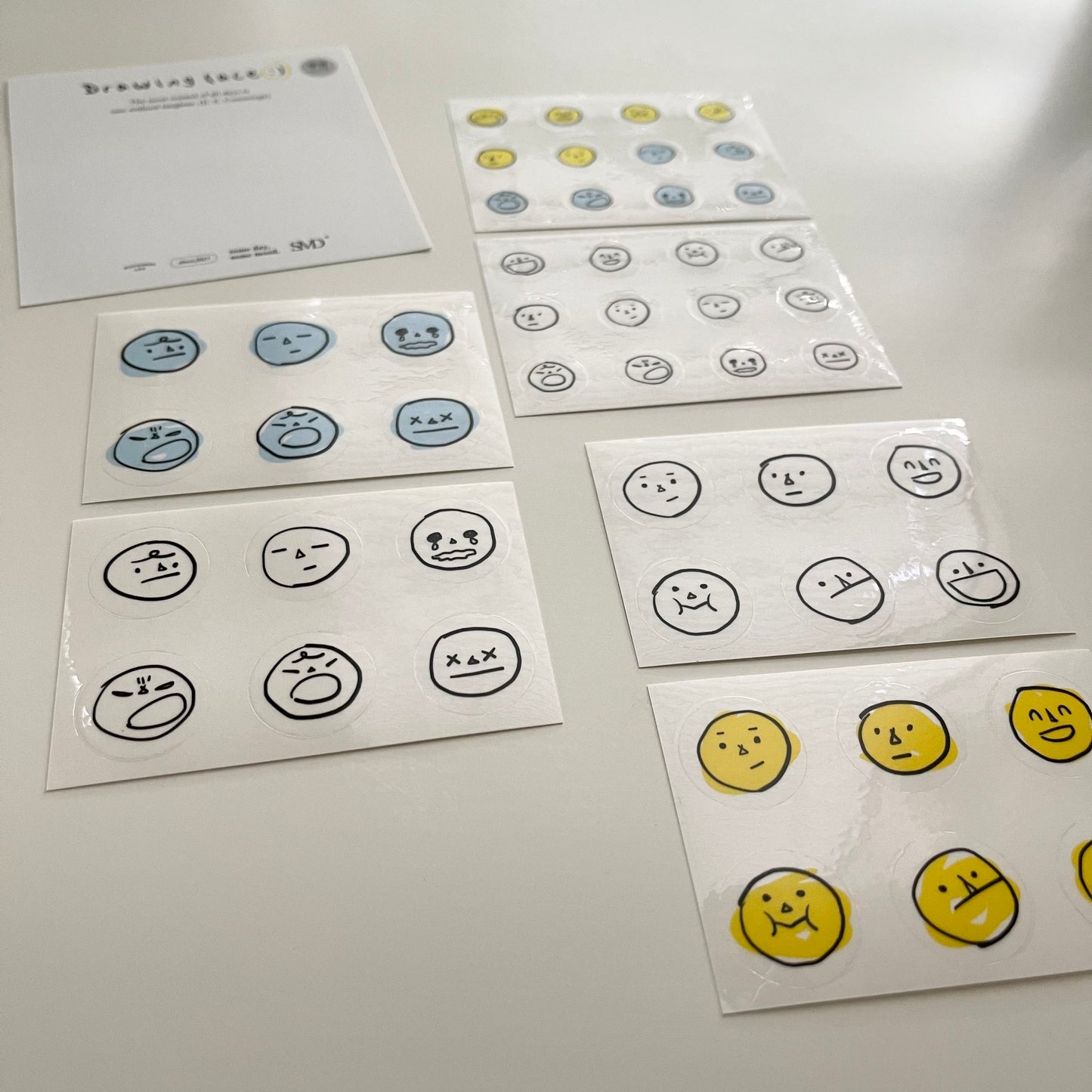 Some Mood Design Drawing Face Sticker Set | 2 Options